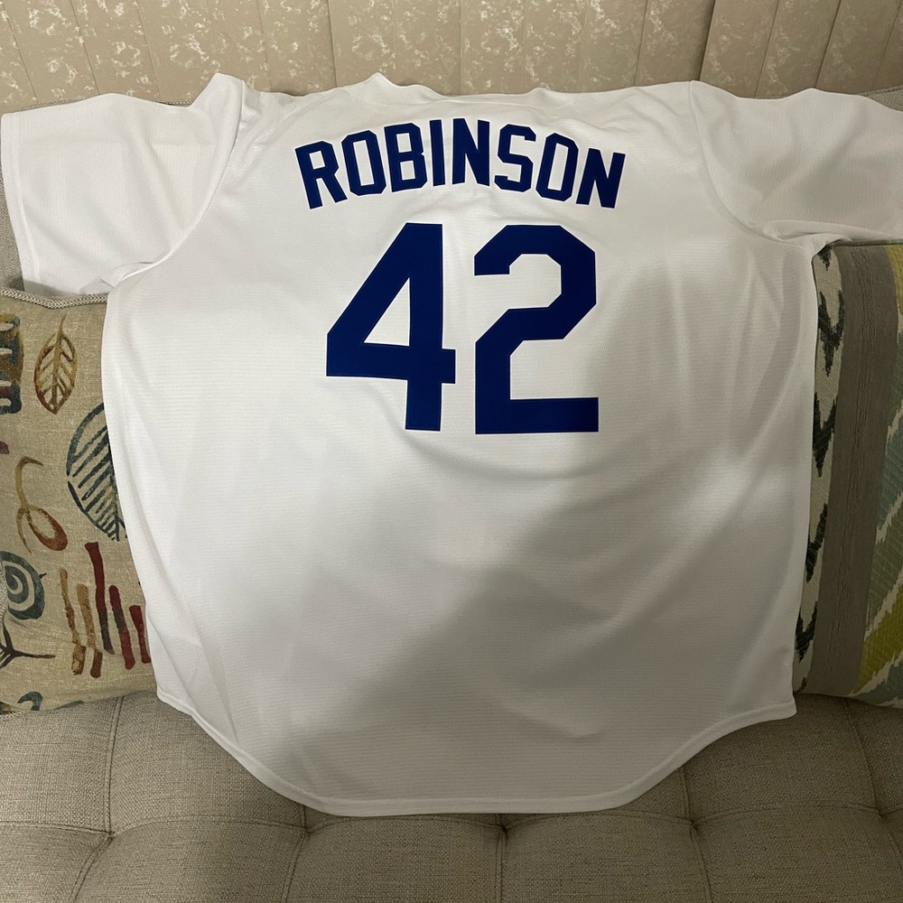 White baseball jersey